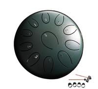 Tamburo antipioggia per giardino, 11 note, 14,4 cm, tamburo chakra, lingua in acciaio, campana, strumento musicale, crea un'atmosfera tranquilla e affascinante in giardino