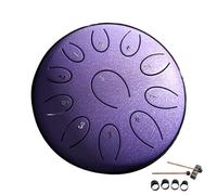 Tamburo antipioggia per giardino, 11 note, 14,4 cm, tamburo chakra, lingua in acciaio, campana, strumento musicale, crea un'atmosfera tranquilla e affascinante in giardino