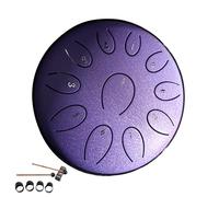 Tamburo antipioggia per giardino, tamburo con linguetta in acciaio per esterno, 11 note Tamburi a mano Strumento a a pioggia, portatile per handpan, mini tamburi per lingua in acciaio