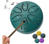 tamburo armonia della pioggia,Rain Drum Garden,Chakra Drum Rain,Rain Drum for Outside,Steel Tongue Drum Rain Chime,Mini Handpan Drum,Rain Chimes 3 Inch-6 Note,for Children and Entry-Level Enthusiasts