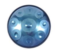 Tamburo Armonico Gold Handpan, Tamburo A Lingua In Acciaio, 9/10/12 Note In Re Curdo Minore, 432 Hz/440 Hz, Strumento A Percussione, Con Borsa Per Handpan, 2 Bacchette E Supporto(C-432Hz,10Notes)