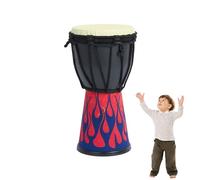 Tamburo - Bongo intagliato a mano, tradizionale tamburo per capra portatile vintage, per bambini, adulti, principianti, ideale come regalo di classe musicale