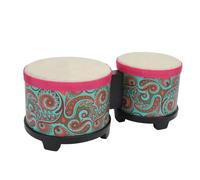 Tamburo Bongo, Set di Tamburo Bongo Combinato da 5 Pollici e 6 Pollici a Mano Dal Suono Pieno e Pieno Strumento di Accompagnamento a Percussione Manuale Unico per