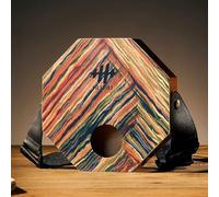 Tamburo cajon ottagonale portatile 3 in 1 con tracolla regolabile e borsa for il trasporto, strumento a percussione manuale(Painted style)