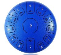 Tamburo Con Lingua In Acciaio 12 Pollici E 13 Note, Strumento A Percussione Da Concerto Tamburo A Mano Con Bacchette,Utilizzato For L'educazione Musicale Concerto Guarigione Yoga (Color : Deep Sea Bl