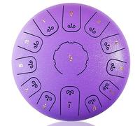 Tamburo Con Lingua In Acciaio 12 Pollici E 13 Note, Strumento A Percussione Da Concerto Tamburo A Mano Con Bacchette，Utilizzato For L'educazione Musicale Concerto Guarigione Yoga (Color : Lavender)
