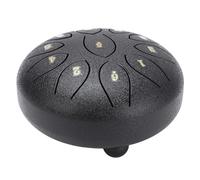 Tamburo con Lingua in Acciaio 6 Pollici 11 Toni, Tamburo Chakra Etereo per Giardino Esterno, Tamburo Pioggia Chakra, Mini Strumento a Percussione con Carillon di Pioggia per il