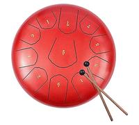 Tamburo con Lingua in Acciaio, Tamburo Pan a Percussione da 11 Note da 12 Pollici con Custodia/Libro di Spartiti/Mazze/Plettri per Meditazione, Yoga