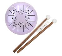 Tamburo con linguetta in acciaio Tamburo con linguetta in acciaio legato da 12 pollici 8 Note 5.5in Chakra Tank Ethereal Handpan Lavender 12 note in pollici del tamburo con linguetta in acciaio Zodiac