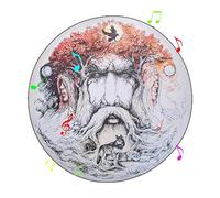 Tamburo con telaio a mano | Tamburo curativo circolare da 10 pollici decorato con albero della vita - Forniture strumentali affidabili per musica spirituale, riflessione, meditazione, yoga, guarigione