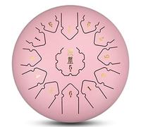 Tamburo della Lingua 12 Pollici 11 Notes C-Key Inossidabile Strumento a Percussione Portatile Lotus Pan Drum Kit con Mazzuole Utilizzato per Yoga, Meditazione, Intrattenimento (Color : C, Size : One