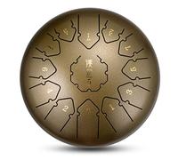 Tamburo della Lingua 12 Pollici 11 Notes C-Key Inossidabile Strumento a Percussione Portatile Lotus Pan Drum Kit con Mazzuole Utilizzato per Yoga, Meditazione, Intrattenimento (Color : G, Size : One