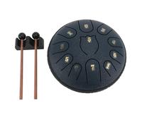 Tamburo della Lingua da 6 Pollici, 11 Note Navy Blue Steel Drum per Educazione Musicale, Meditazione, Principianti, con Bacchette, Borsa, Facile da Giocare, Materiale in Legno da