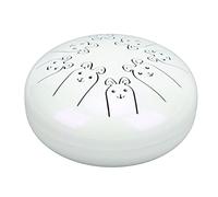 Tamburo della Lingua in Acciaio Legato, Lega di Acciaio Ti, 8 Note 5.5in Chakra Tank Drum per gli Amanti della Musica, 12 Zodiac Rabbit