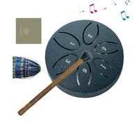Tamburo della Pioggia da Esterno | Da 8 Cm 6 Note Tamburo Ritmico Per Esterno Per Bambini - Percussione Manuale Educativo per Meditazione Rilassamento Yoga Adulti Principianti