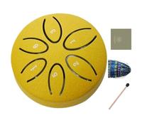 Tamburo Della Pioggia Da Giardino | 7.6 Cm 6 Note Tamburo di Acciaio per Esterni - Percussione Manuale Educativo per Meditazione Rilassamento Yoga Adulti Principianti