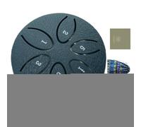 Tamburo della Pioggia da Giardino per Esterni - 7.6 Cm 6 Note Lingue Acciaio Strumento Musicale | Strumento di Guarigione Sonora Portatile per Meditazione Yoga Decorazione Classe Principianti