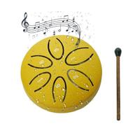 Tamburo della pioggia per giardino, tamburo chakra, tamburo a lingua d'acciaio da 3 pollici 6 tonalità, tamburo della pioggia per esterni, campana tamburo della pioggia impermeabile, tamburo chakra