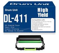 Tamburo di imaging M7100DN M7100DW M6800FDW per Pantum P3010D P3010DW P3300DN P3300DW M6700D M6700DW Unità tamburo compatibile DL-411 M7200FD M7200FDW M7300FDN M7300FDW,1PC-Black