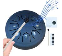 Tamburo di pioggia per esterno, 4,5 pollici 8 toni acciaio Tongue Drum Rain Chime, Outdoor Rain Chime Musical Chimes, Handpan Meditazione Drum per giardino, Tamburi di pioggia per Zen, Educazione