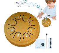 Tamburo di pioggia per esterno, 4,5 pollici 8 toni acciaio Tongue Drum Rain Chime, Outdoor Rain Chime Musical Chimes, Handpan Meditazione Drum per giardino, Tamburi di pioggia per Zen, Educazione