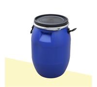 Tamburo di stoccaggio in plastica Resistente con Coperchio Sicuro, Secchio Multiuso 30L Ideale per Uso Domestico, Fabbrica e Ristorante, Perfetto per Un deposito Sicuro e Solido
