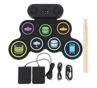 Tamburo elettrico tamburo dual stereo altoparlanti bluetooth midi collegamento da 3,5 mm kit roll -up ricaricabile