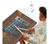 Tamburo elettronico - Campione portatile per percussioni con 9 pad sensibili alla velocità e display LCD per bambini in età scolare