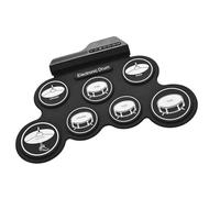 Tamburo elettronico Pad 7 Pad Rolls Up Pratica Drum Set Altoparlanti Incorporati E Presa Per Cuffie Bacchette E Pedale Del Batteria