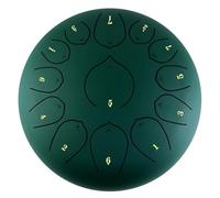 Tamburo etereo in acciaio Do Major, 13 note, 30,5 cm, con custodia, plettri per dita, mazzuole, libro musicale per educazione musicale, guarigione mentale, yoga