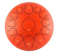 Tamburo etereo in acciaio Do Major, 13 note, 30,5 cm, con custodia, plettri per dita, mazzuole, libro musicale per educazione musicale, guarigione mentale, yoga