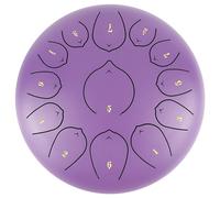 Tamburo etereo in acciaio Do Major, 13 note, 30,5 cm, con custodia, plettri per dita, mazzuole, libro musicale per educazione musicale, guarigione mentale, yoga