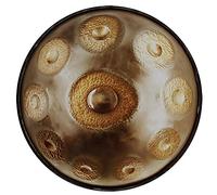 Tamburo For Handpan In Re Minore A 10 Note, Strumento A Percussione For Tamburo A Mano In Acciaio Nitrurato Con Accordatura Manuale Da 22 Pollici, Con Bacchette For Borsa A Mano Morbida