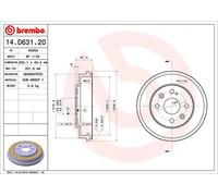 BREMBO 14.D631.20 Tamburo freno