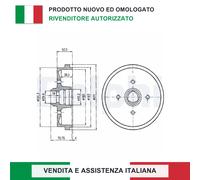 DELPHI BF96 Tamburo freno