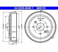 Ate 24.0220-0048.1 Tamburo Freno