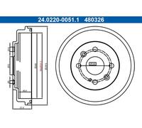 ATE 24.0220-0051.1 Tamburo freno