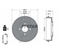 Tamburo freno 94045600 TEXTAR per FORD B-MAX B-MAX Van