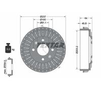 Textar Tamburo freno 94046200 compatibile con Smart, Renault, Dacia, Mitsubishi
