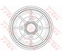 Tamburo freno Assale posteriore per CITROËN DS PEUGEOT 207 207 SW 208 301 C-ELYS