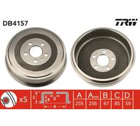 Tamburo freno Assale posteriore per CITROËN FIAT LANCIA PEUGEOT 806 EVASION EXPE