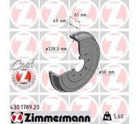 Tamburo freno Assale posteriore per FIAT OPEL VAUXHALL 500 C ADAM CORSA CORSAVAN