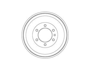 Tamburo freno Assale posteriore per HOLDEN ISUZU COLORADO D-MAX