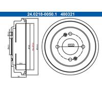 Tamburo freno Assale posteriore per KIA PICANTO
