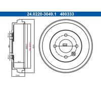 Tamburo freno Assale posteriore per NISSAN MICRA