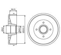 Tamburo freno Assale posteriore per NISSAN MICRA MICRA C+C NOTE