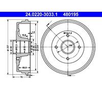 Tamburo freno Assale posteriore per NISSAN RENAULT CLIO MICRA MICRA C+C MODUS /
