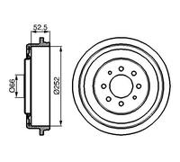 Tamburo freno Assale posteriore per RENAULT 18 21 25 CLIO ESPACE EXPRESS FUEGO K