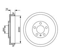 Tamburo freno Assale posteriore per SKODA VW BORA OCTAVIA POLO ROOMSTER