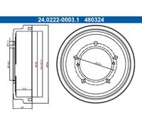 Tamburo freno Assale posteriore per SUZUKI GRAND VITARA